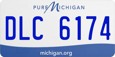 MI license plate DLC6174