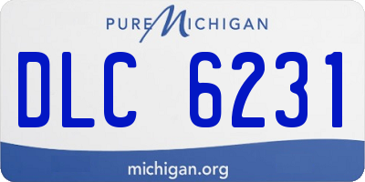 MI license plate DLC6231