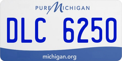 MI license plate DLC6250
