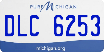 MI license plate DLC6253