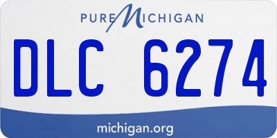 MI license plate DLC6274