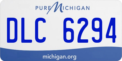 MI license plate DLC6294