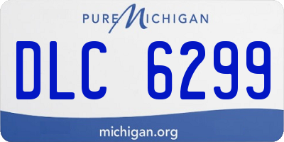 MI license plate DLC6299