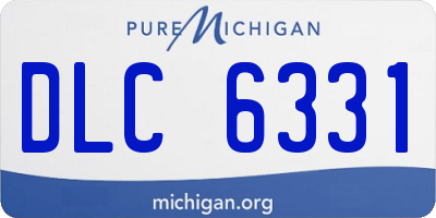 MI license plate DLC6331