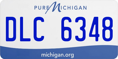 MI license plate DLC6348
