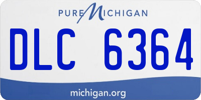 MI license plate DLC6364