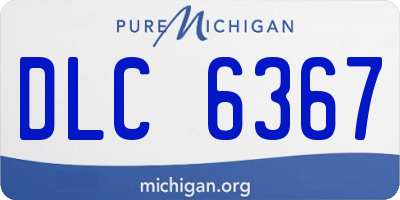 MI license plate DLC6367
