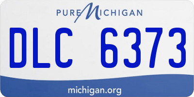 MI license plate DLC6373