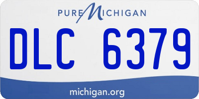 MI license plate DLC6379