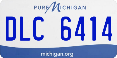 MI license plate DLC6414