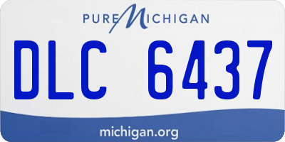 MI license plate DLC6437