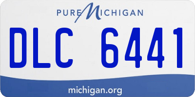 MI license plate DLC6441