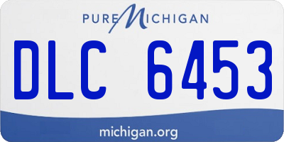 MI license plate DLC6453