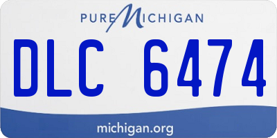 MI license plate DLC6474