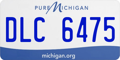 MI license plate DLC6475