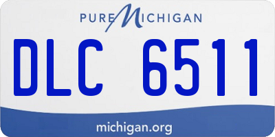 MI license plate DLC6511