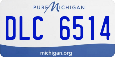 MI license plate DLC6514