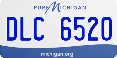 MI license plate DLC6520