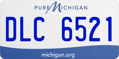 MI license plate DLC6521