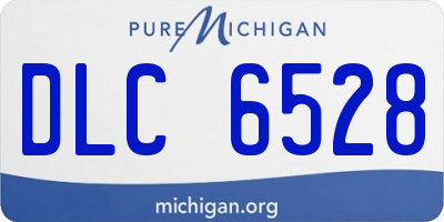 MI license plate DLC6528
