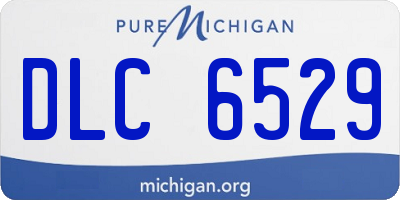 MI license plate DLC6529