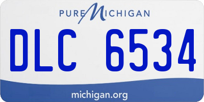 MI license plate DLC6534