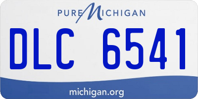 MI license plate DLC6541