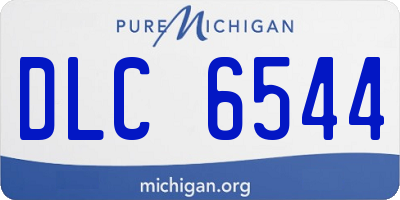 MI license plate DLC6544
