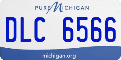 MI license plate DLC6566