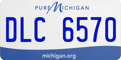 MI license plate DLC6570
