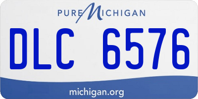 MI license plate DLC6576