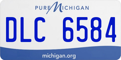 MI license plate DLC6584