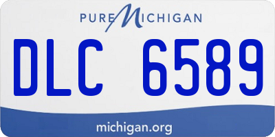 MI license plate DLC6589