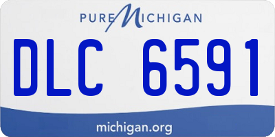 MI license plate DLC6591