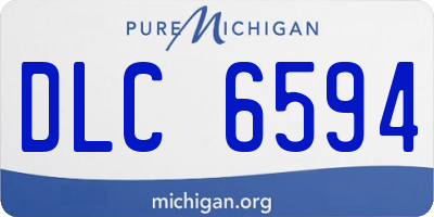 MI license plate DLC6594