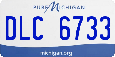 MI license plate DLC6733
