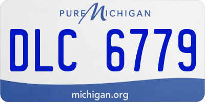 MI license plate DLC6779
