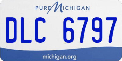 MI license plate DLC6797