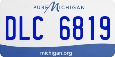 MI license plate DLC6819