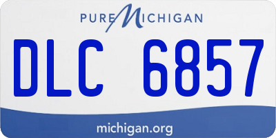 MI license plate DLC6857