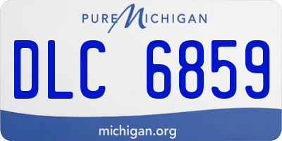 MI license plate DLC6859