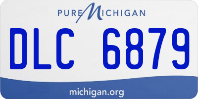 MI license plate DLC6879