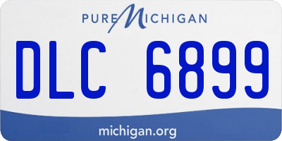 MI license plate DLC6899