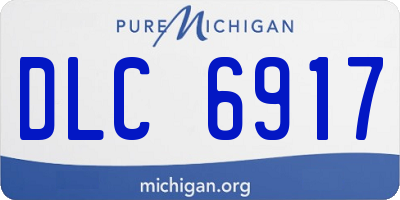 MI license plate DLC6917