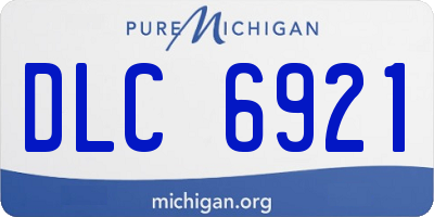 MI license plate DLC6921