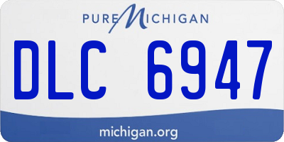 MI license plate DLC6947