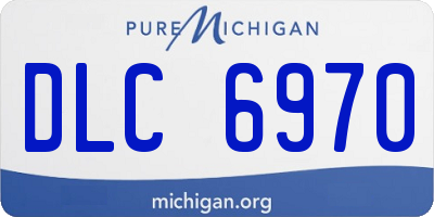 MI license plate DLC6970