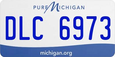 MI license plate DLC6973