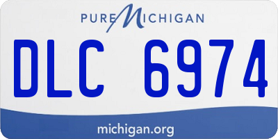 MI license plate DLC6974