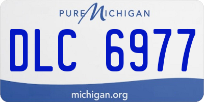 MI license plate DLC6977